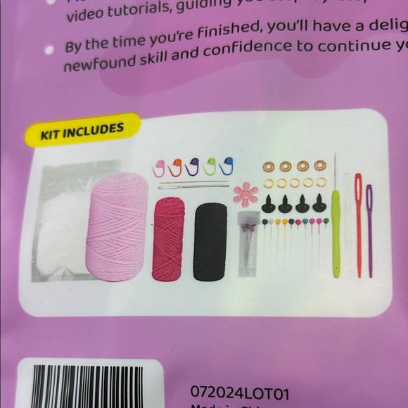 The Loop Brigade Crochet Kit for Beginners Lily the Axolotl - Picture 4 of 5